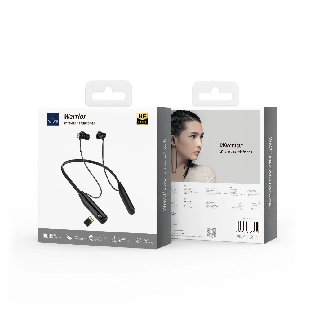 WIWU GB-06 Wireless Magnetic Sweatproof Neckband Headset, Type-C - Image 11