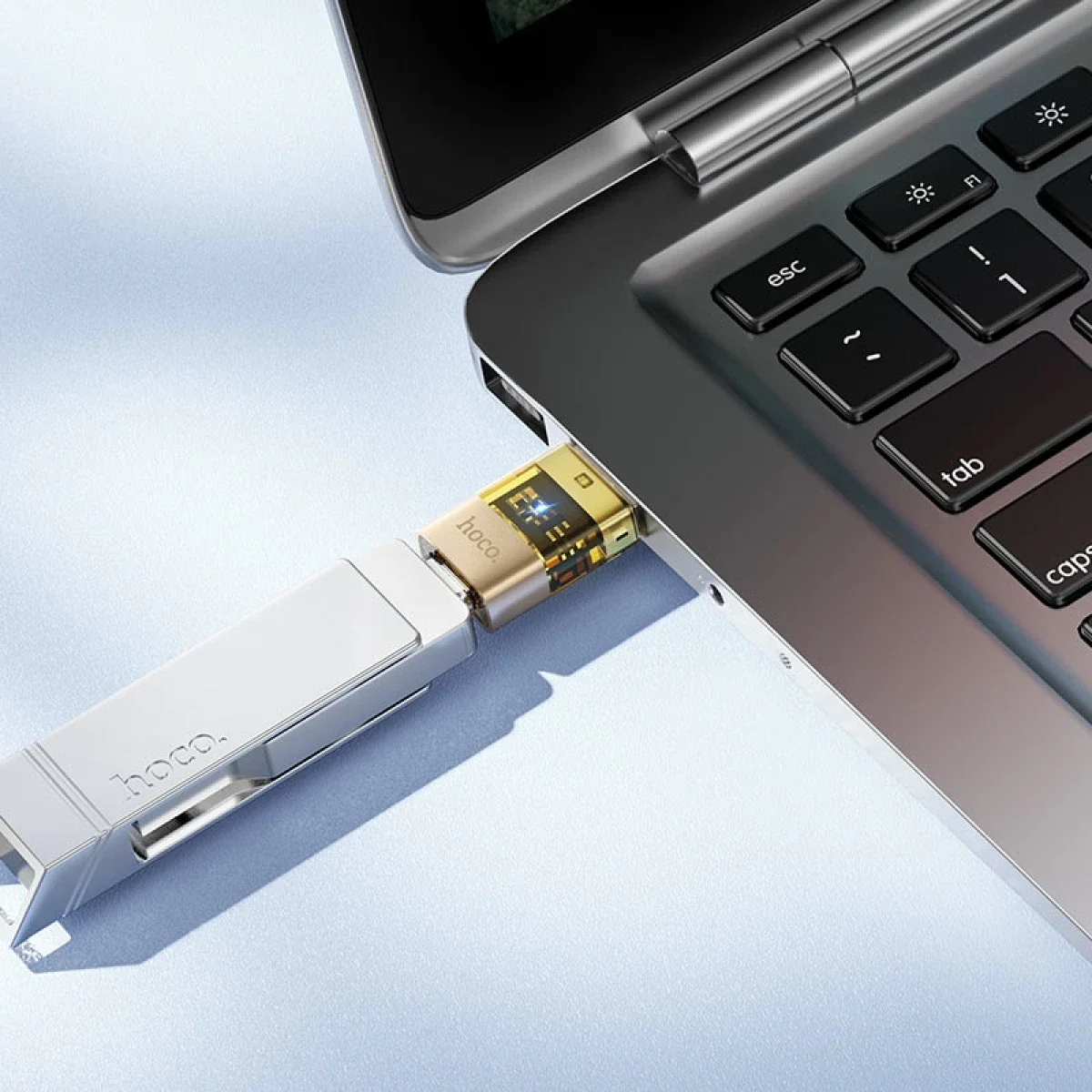 محول HOCO UA36C من USB-A إلى USB-C أنثى بسرعة 480Mbps و3A - Thumbnail 4