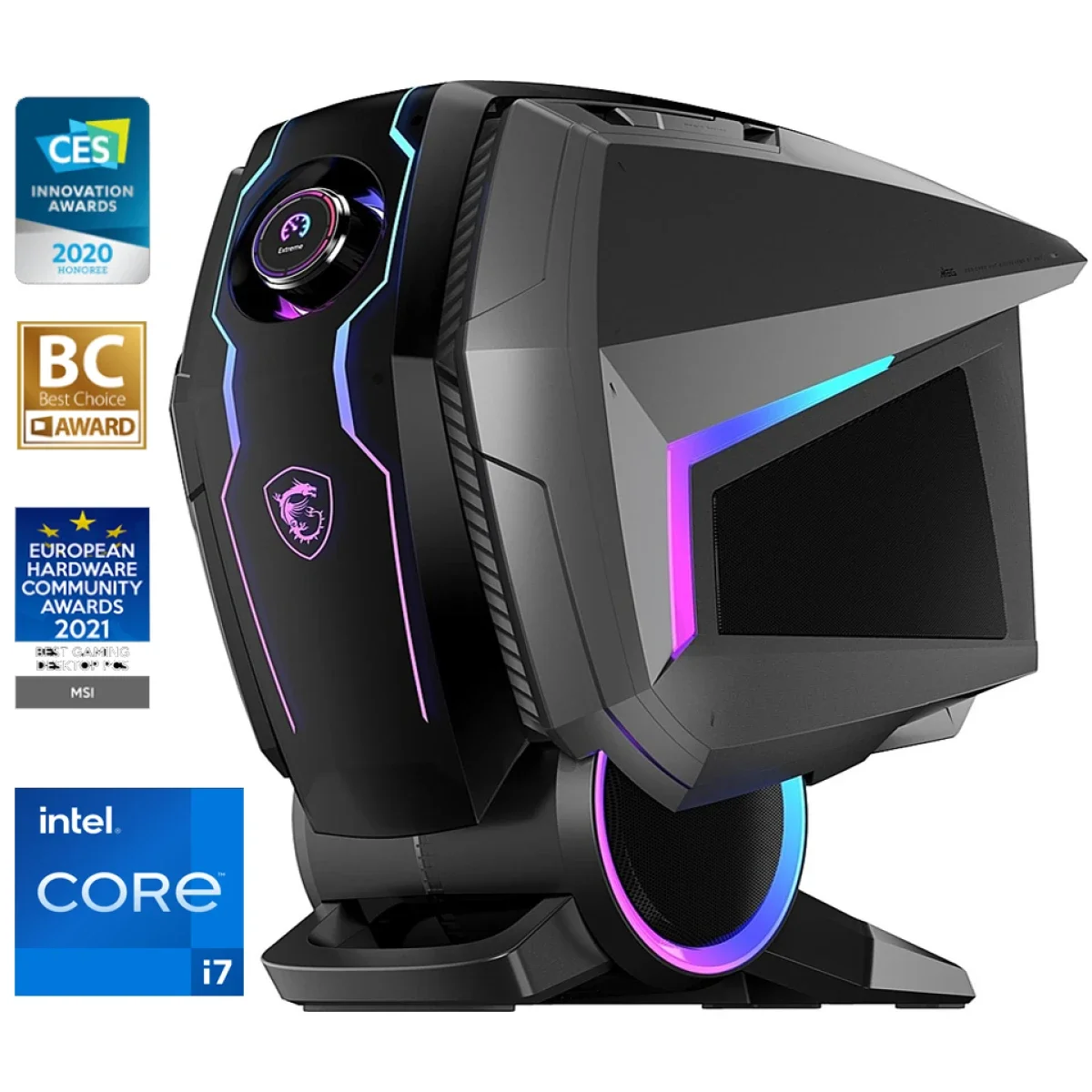 MSI MEG AEGIS Ti5 (043) Gaming Desktop, 12th Gen Intel Core i7-12700K 12-Core, RTX 5060 Ti 16GB GDDR7, Liquid Cooling