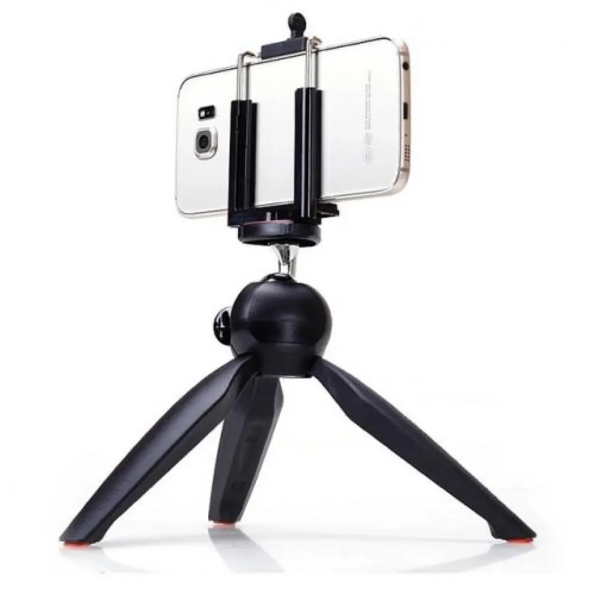 حامل ثلاثي صغير عالمي للجوال YUNTFNG XH-228 مع راس كروي دوار 360° ومشبك هاتف