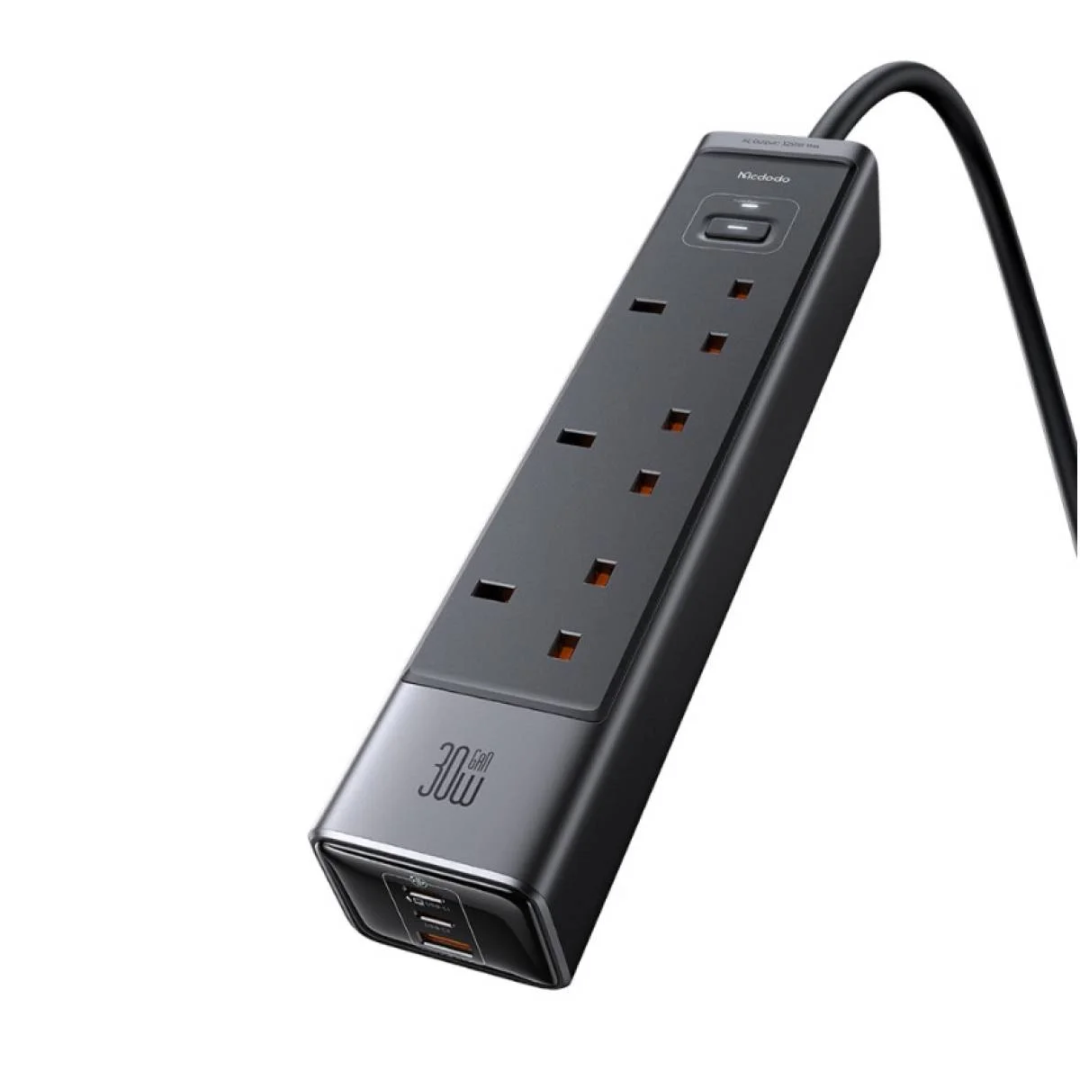Mcdodo CH-0600 30W GaN Surge Protection Power Strip with 3 AC Outlets and 3 USB Ports - Image 2