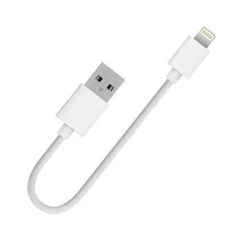كيبل USB-A إلى Lightning للآيفون بطول 25 سم قصير للباور بانك