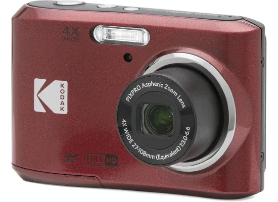 كاميرا رقمية Kodak PIXPRO FZ45 بدقة 16MP وزوم بصري 4x - أحمر