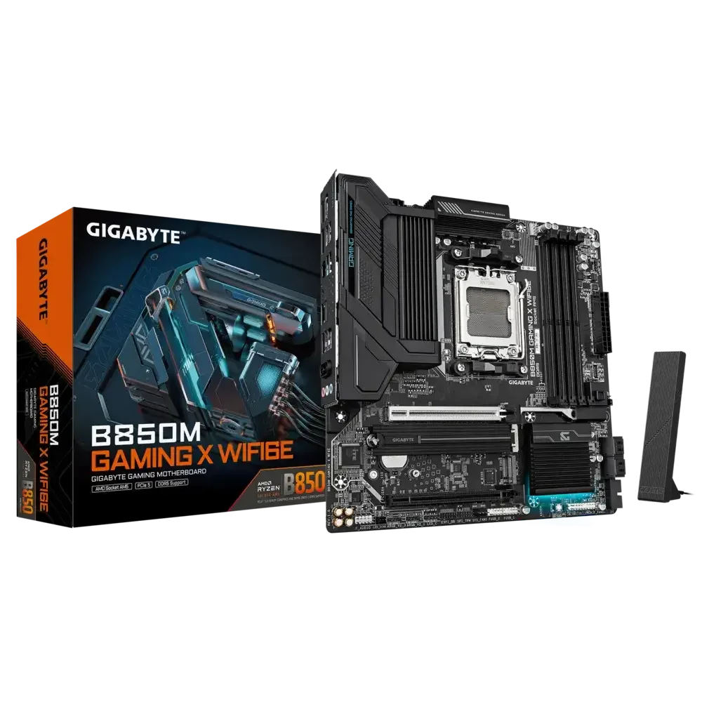 لوحه كمبيوتر GIGABYTE B850M GAMING X WIFI6E DDR5 لمعالجات AMD AM5