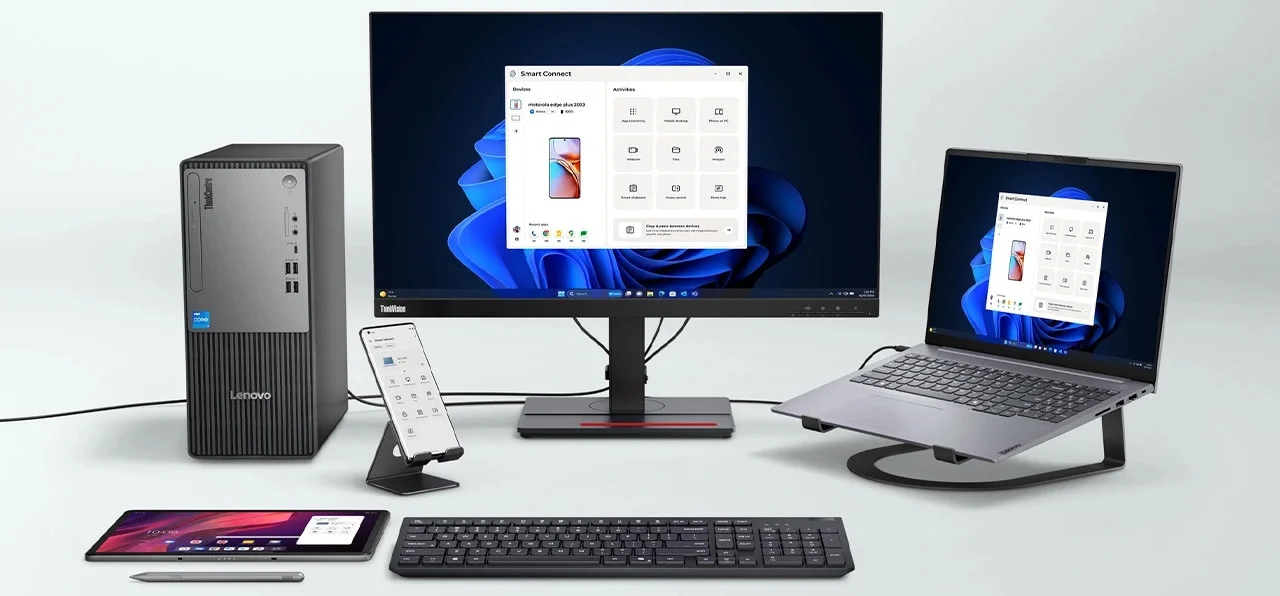 كمبيوتر مكتبي Lenovo ThinkCentre neo 50t Gen 5 برجي، Intel Core i3-14100، رام 8GB DDR5، SSD NVMe بسعة 512GB - Image 6