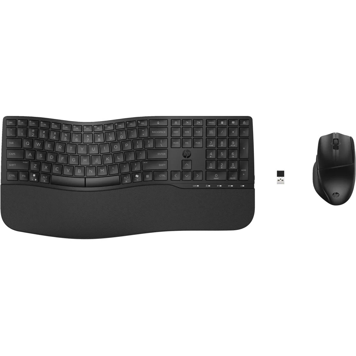 طقم لوحة مفاتيح وفأرة لاسلكي HP 685 Comfort ثنائي الوضع - أسود - Image 2