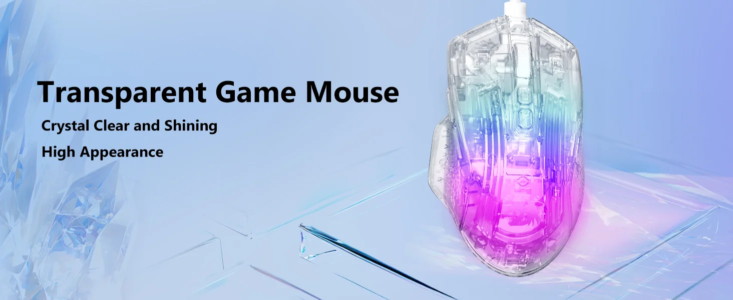 ماوس ألعاب Redragon M695 CT سلكي بدقة 24000 DPI وإضاءة RGB أبيض - Thumbnail 15