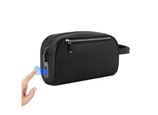 حقيبة كلتش ذكية STECH FL-V2417-PU من جلد PU بفتح البصمة، أسود - Image 6