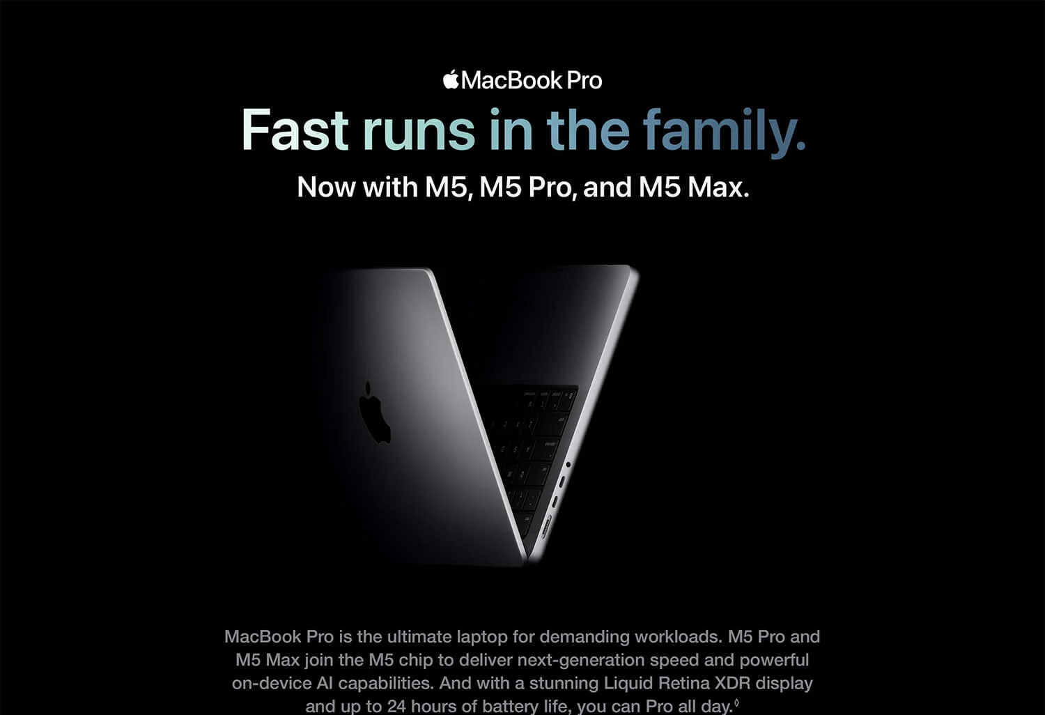 لابتوب Apple MacBook Pro 16 (2026) M5 MAX رام 36GB تخزين 2TB SSD معالج 18-Core ورسوميات 32-Core شاشة Liquid Retina XDR 120Hz أسود - Thumbnail 7
