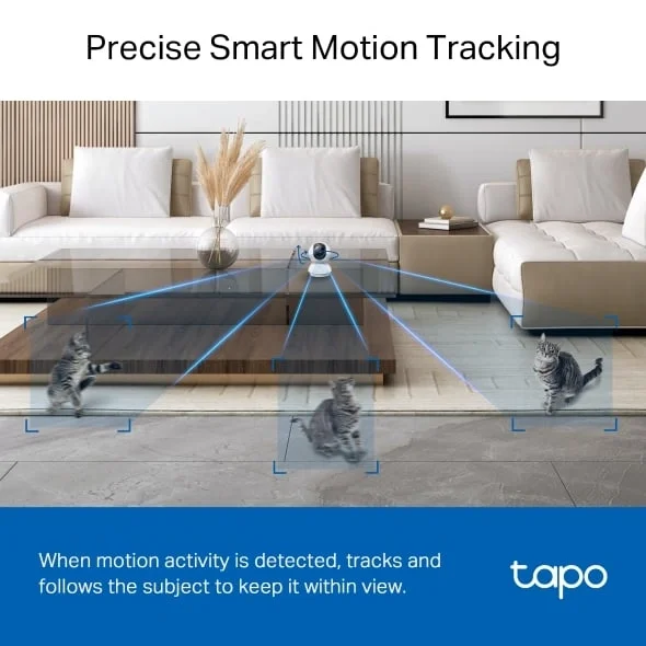 كاميرا مراقبة منزلية TP-LINK Tapo C230 واي فاي متحركة 3K 5MP، كشف بالذكاء الاصطناعي ورؤية ليلية حتى 40 قدم - Thumbnail 4