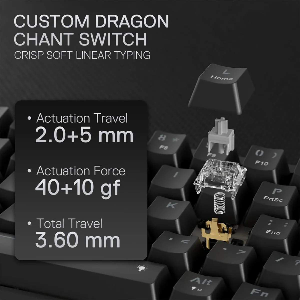 Redragon K709 NOVA 65% Wired RGB Mechanical Gaming Keyboard, 68 Keys, Black - Thumbnail 5