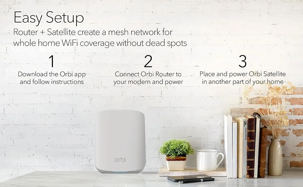 NETGEAR Orbi RBK352 AX1800 Wi-Fi 6 Dual-Band Mesh System 2-Pack - Thumbnail 9