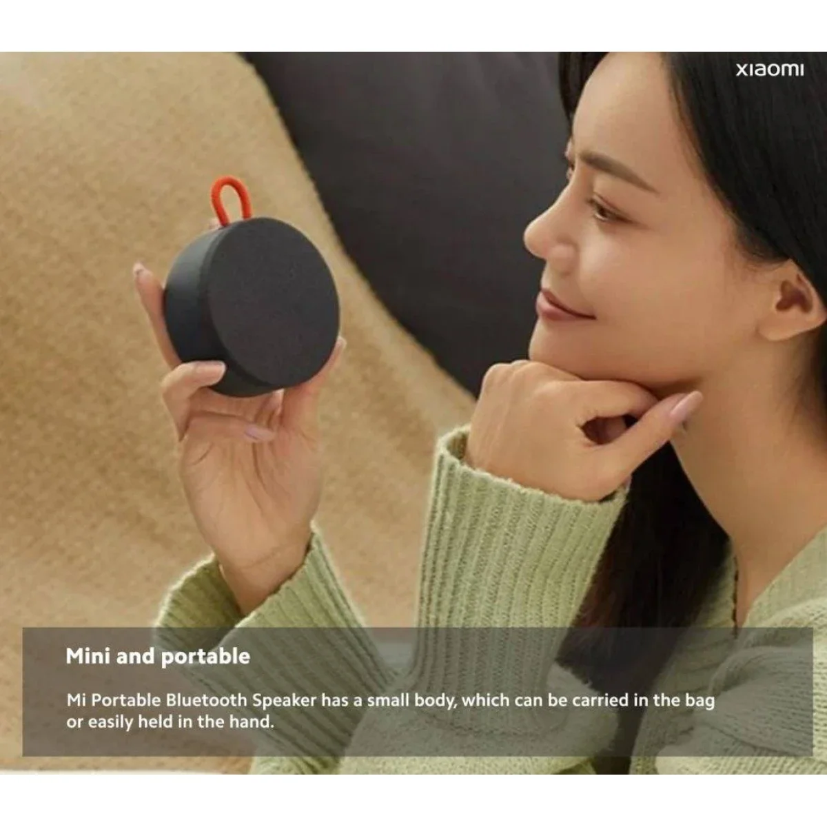 سماعة بلوتوث محمولة Xiaomi Mi بصوت ستيريو مزدوج وبطارية 10 ساعات رمادي - Image 6