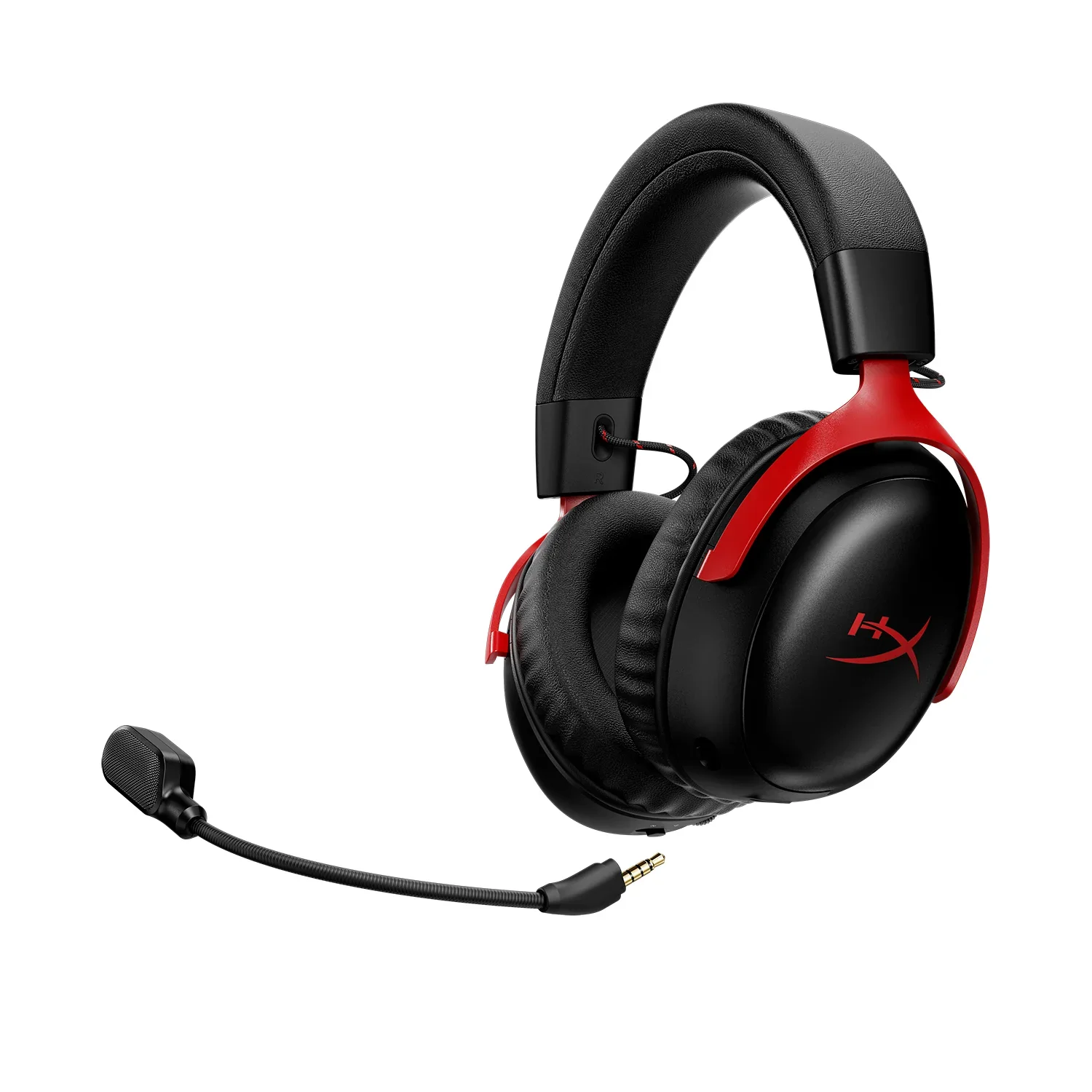 HyperX Cloud III S Wireless and Bluetooth Gaming Headset 120-Hour Battery DTS Spatial Audio Black Red - Thumbnail 2