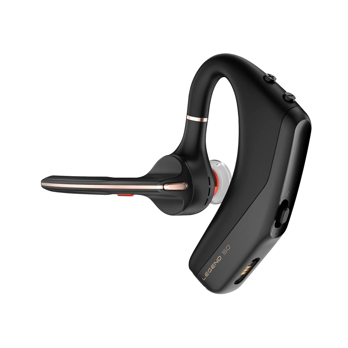 سماعة رأس لاسلكية Poly Voyager Legend 50 بلوتوث مع 4 ميكروفونات عازلة للضجيج