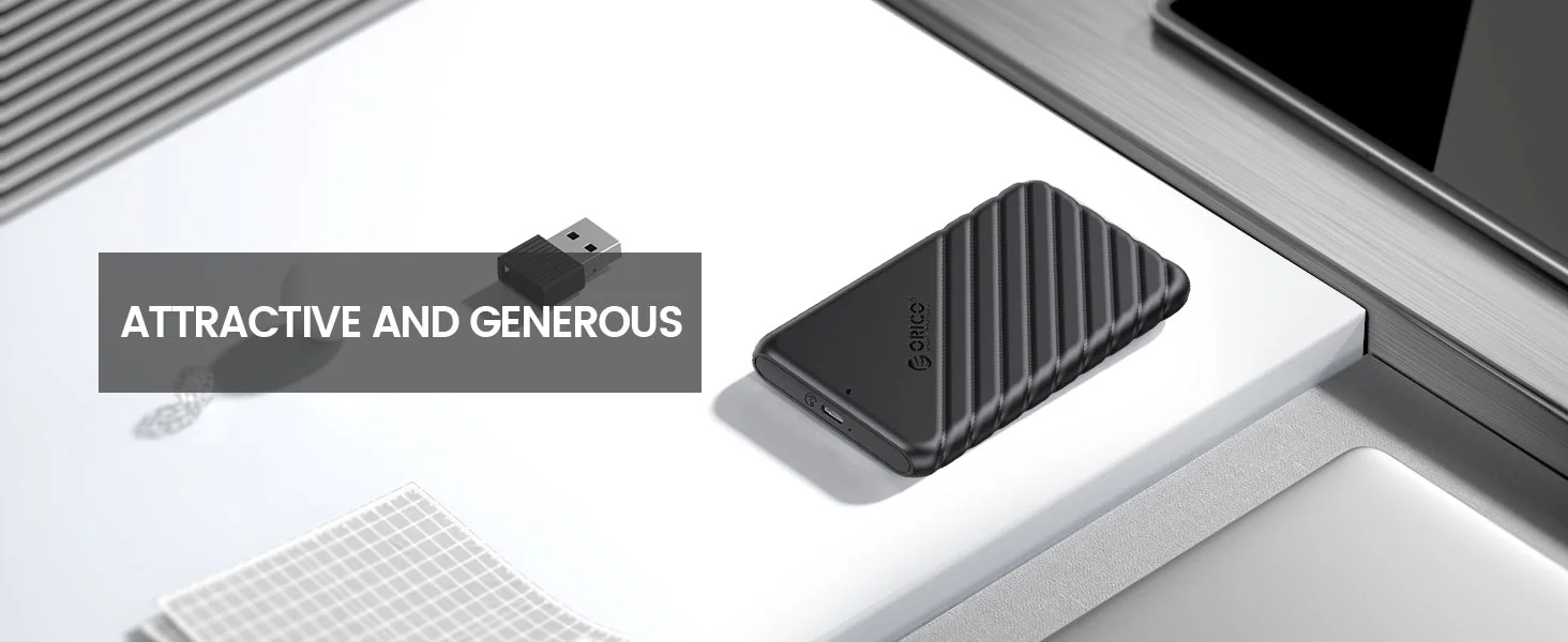 علبة هارد ORICO ORICO-25PW1-C3-BK-EP مقاس 2.5 إنش USB 3.1 Gen 1 Type-C - أسود - Thumbnail 8