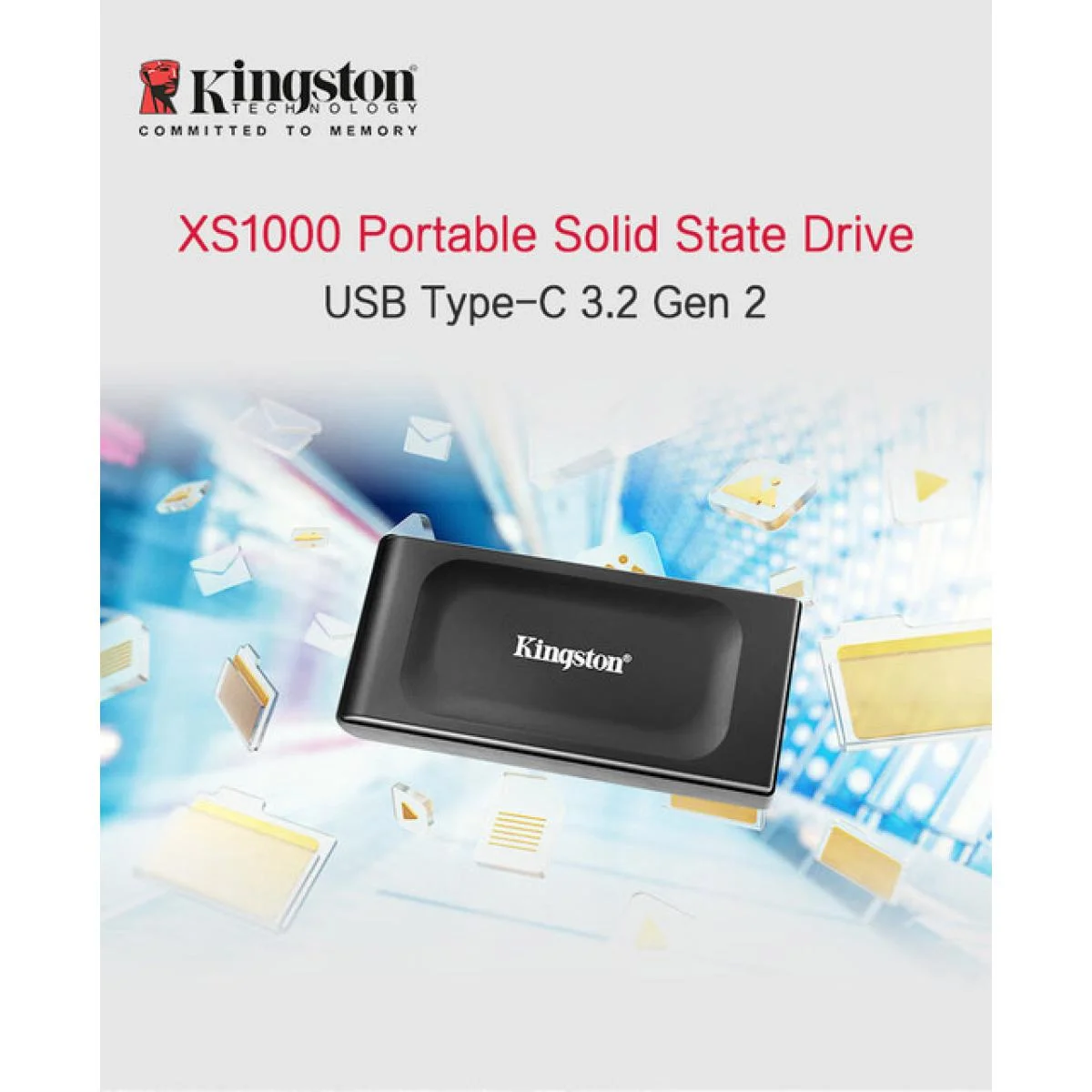 قرص SSD خارجي محمول Kingston XS1000 بسعة 1TB وUSB 3.2 Gen 2 - Image 2