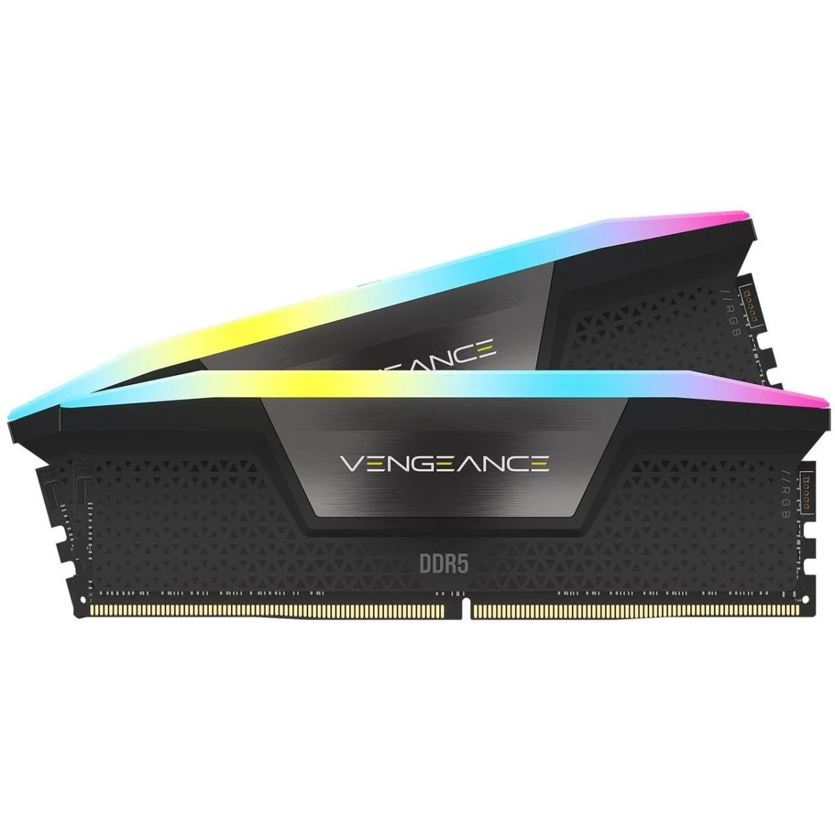 ذاكرة Corsair VENGEANCE RGB بسعة 32GB ‏(2x16GB) DDR5 بسرعة 7200MT/s وتوقيت CL34 - أسود