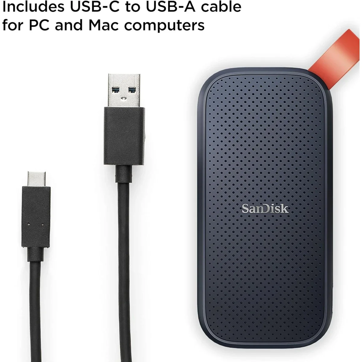 وحدة تخزين SSD خارجية SanDisk Portable SSD سعة 2TB بمنفذ USB-C وUSB 3.2 Gen 2 بسرعة تصل إلى 800MB/s - Image 3