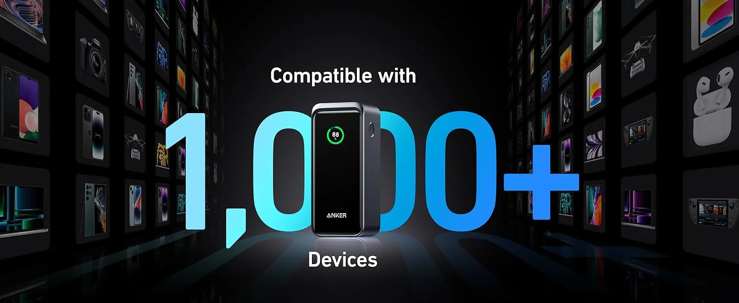 Anker Prime 20,000mAh 200W Portable Power Bank Laptop Charger Black - Image 9
