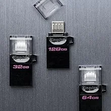 Kingston DataTraveler microDuo3 G2 128GB OTG USB Flash Drive with microUSB & USB Type-A - Thumbnail 8