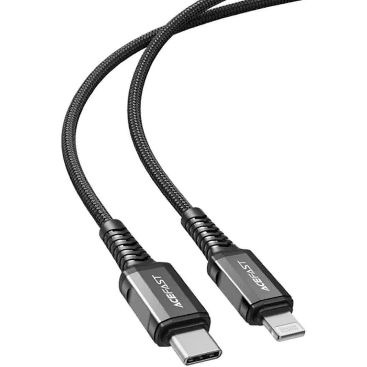 ACEFAST C23-01 USB-C to Lightning 30W PD Braided Fast Charging Cable 1.2m Black - Thumbnail 4