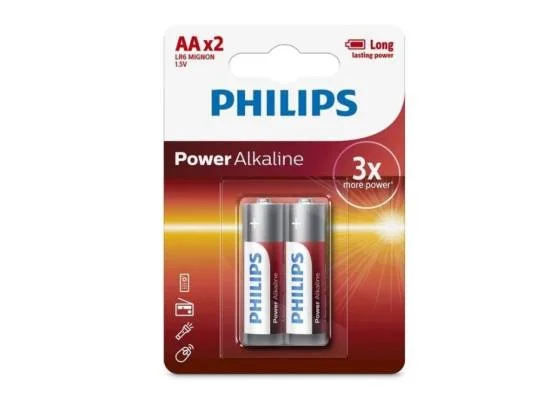 بطاريات Philips Power قلوية AA عبوة 2 - Image 2