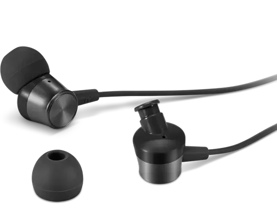 Lenovo Analog In-Ear Headphones Gen II with Mic, 3.5mm Wired, Black - Thumbnail 9