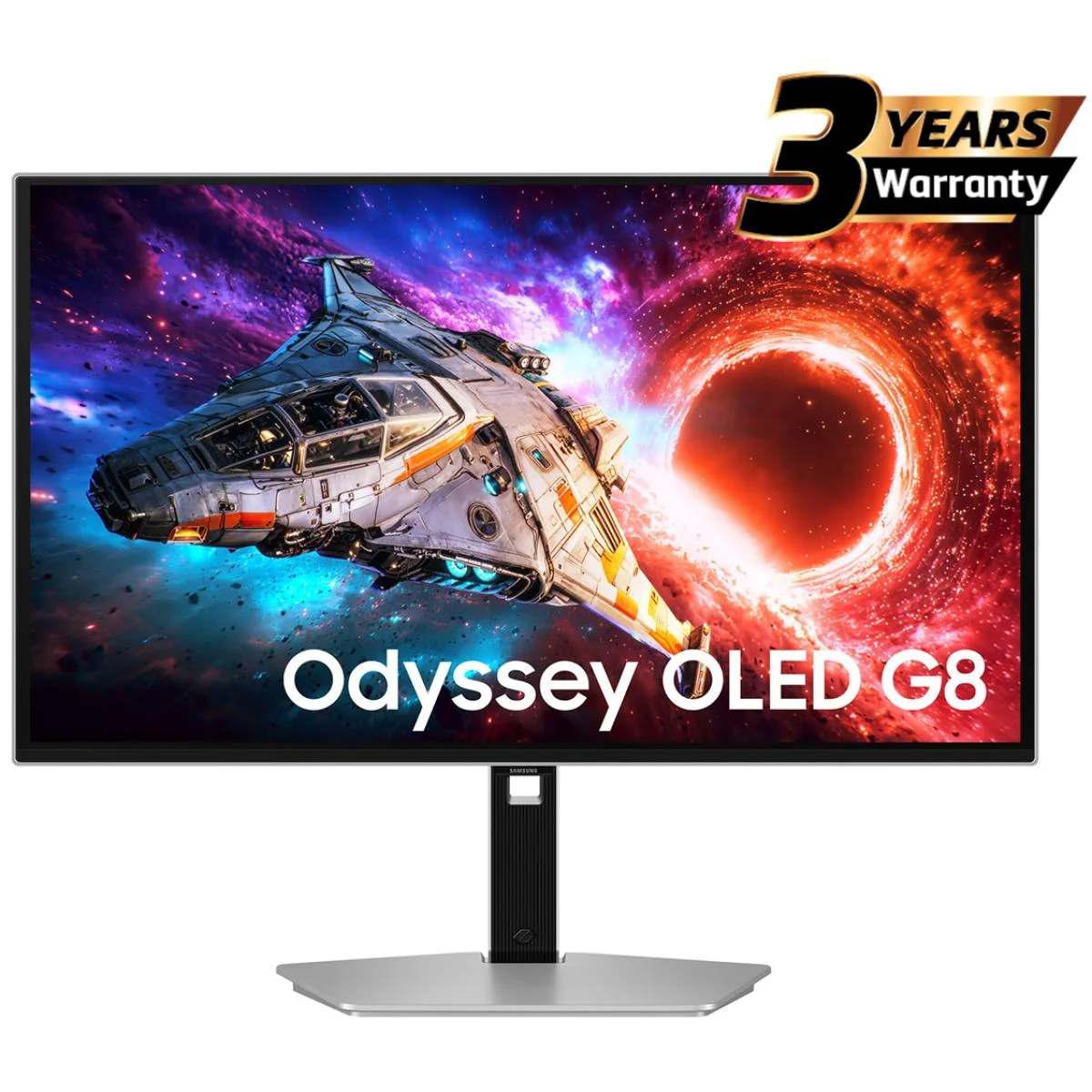 شاشة ألعاب Samsung Odyssey G8 (2026) HG802 مقاس 27 إنش بدقة 4K QD-OLED وتردد 240 هرتز وزمن استجابة 0.03 مللي ثانية