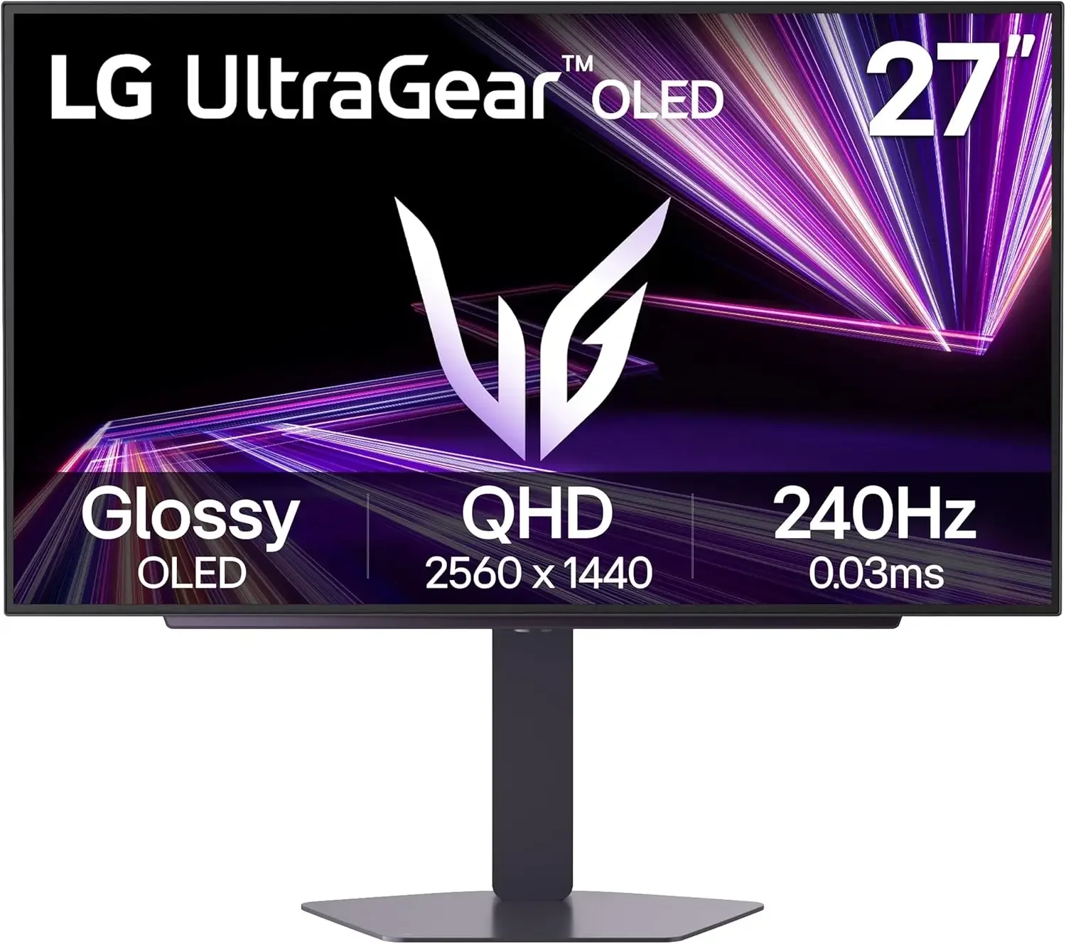 شاشة ألعاب LG 27GX704A-B UltraGear مقاس 27 إنش QHD OLED بتردد 240 هرتز