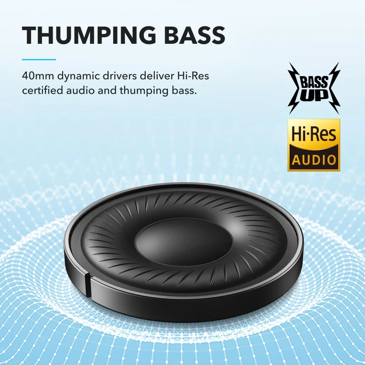 سماعات Anker Soundcore Q20i لاسلكية بعزل ضوضاء هجين نشط، أبيض - Thumbnail 3