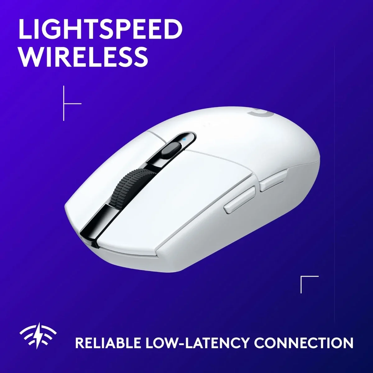 ماوس ألعاب لاسلكي Logitech G305 LIGHTSPEED بدقة 12000 DPI - أبيض - Thumbnail 4