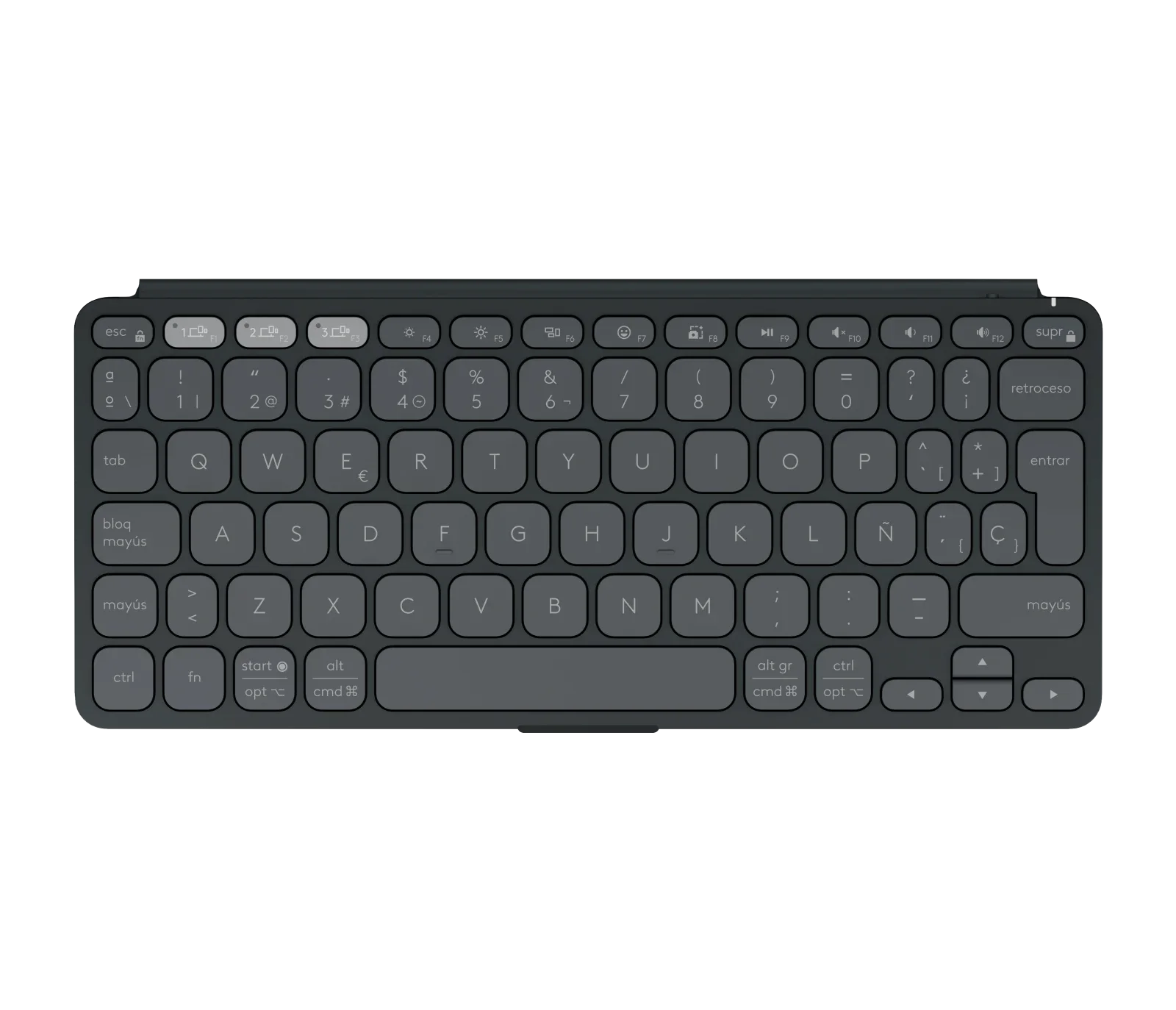 Logitech Keys-To-Go 2 Portable Bluetooth Tablet Keyboard with Built-in Cover - Thumbnail 3