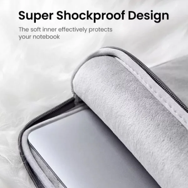 Ugreen 20476 Portable Laptop Sleeve Case Soft Leather 14 Inch - Image 3