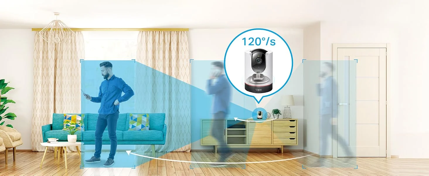 TP-LINK Tapo C225 2K QHD Pan/Tilt Security Camera with AI Detection and 2-Way Audio - Image 15