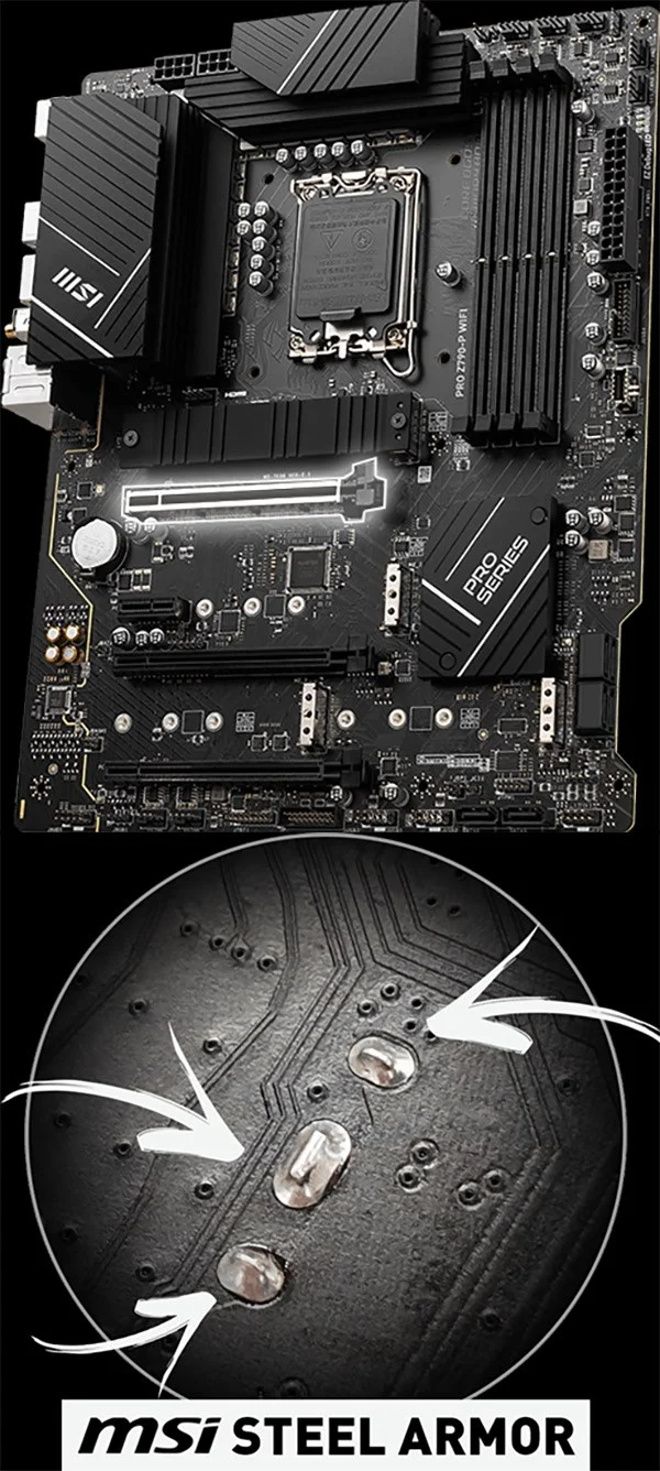 MSI PRO Z790-P WIFI DDR5 ATX Motherboard LGA 1700 Intel Z790 - Image 10