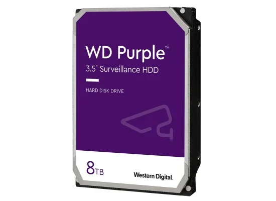 هارد ديسك مراقبة Western Digital WD8001PURP Purple سعة 8TB مقاس 3.5 إنش SATA بسرعة 7200 RPM وكاش 256MB