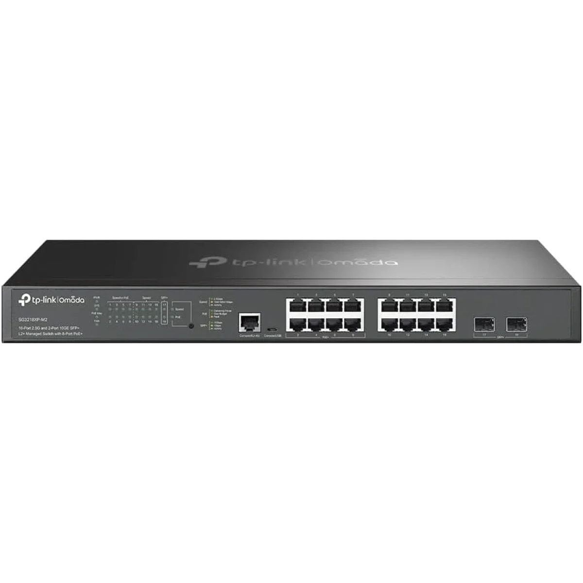 سويتش TP-LINK Omada SG3218XP-M2 ذكي مُدار 16 منفذ 2.5G PoE+ مع 2x 10G SFP+ - Image 2