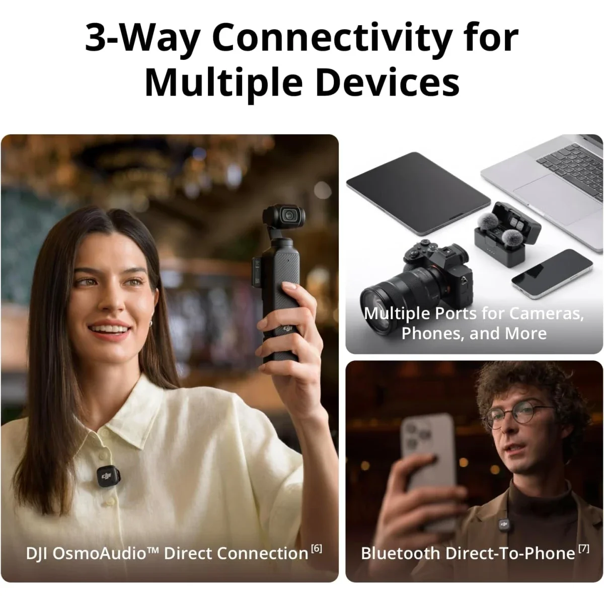 نظام ميكروفون لاسلكي DJI Mic 3 ‏(1 TX + 1 RX) بمدى نقل 400 متر - Thumbnail 2