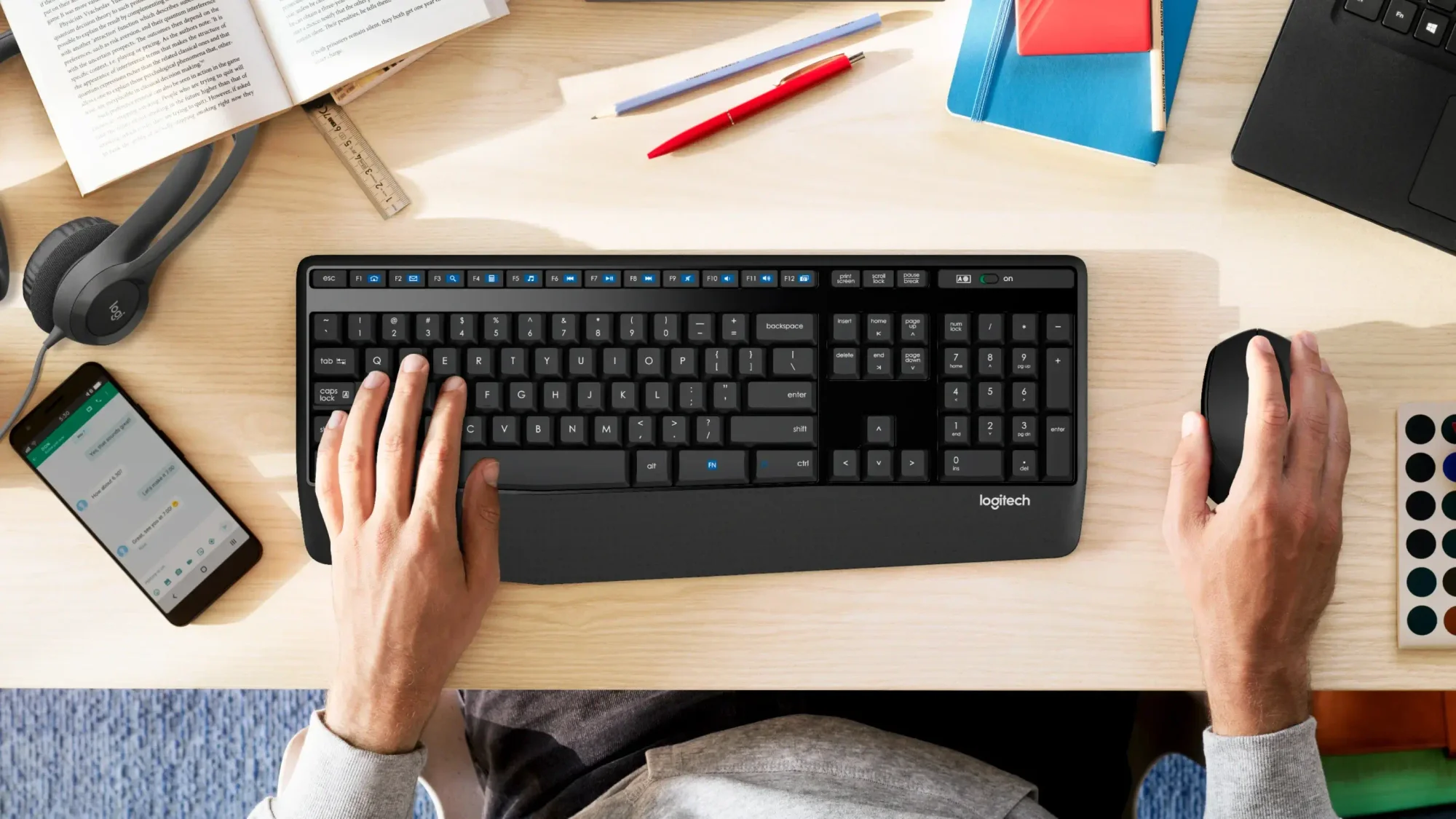 ماوس أعمال لاسلكي Logitech M330 Silent Plus - Image 5