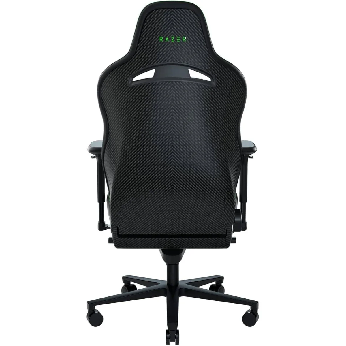 Razer Enki Pro Premium Gaming Chair with Alcantara Leather, Lumbar Support & 152° Recline - Black/Green - Image 3