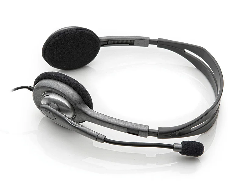 Logitech H111 Wired Stereo Headset with Noise-Cancelling Microphone, 3.5mm, Black - Thumbnail 11