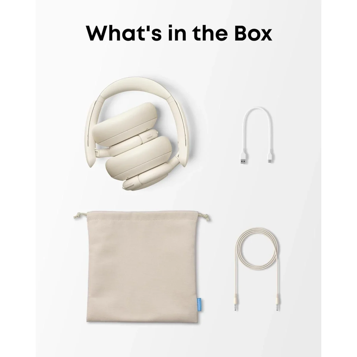 Anker soundcore Life Q30 Hybrid Active Noise Cancelling Bluetooth Headphones, White - Thumbnail 6