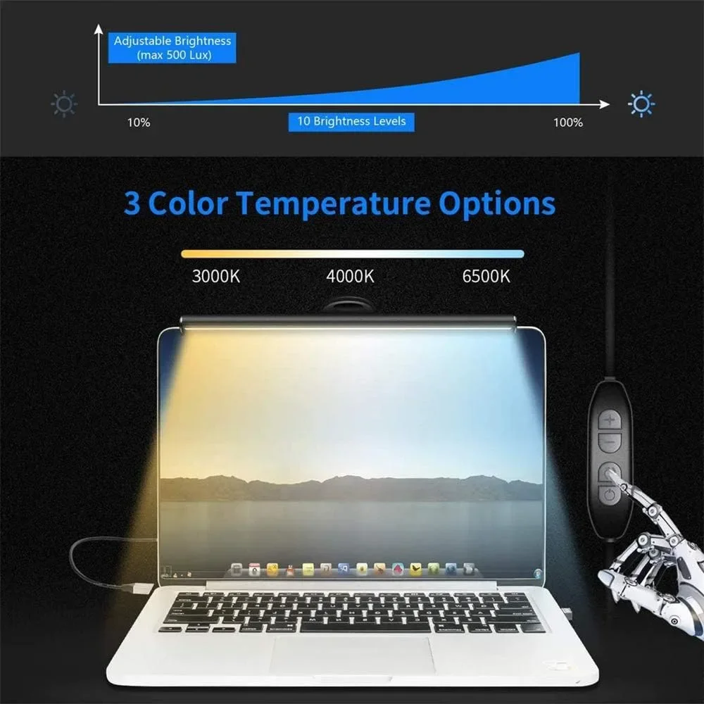 USB Monitor Light Bar with 3 Adjustable Color Temperatures - Image 2