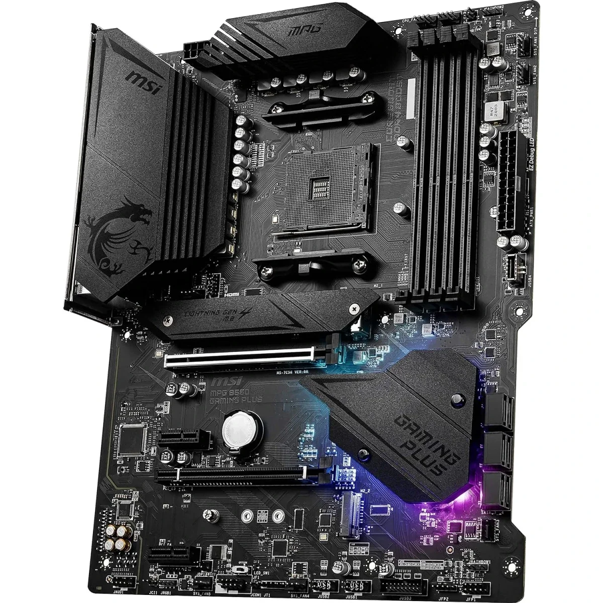 لوحة أم MSI MPG B550 Gaming Plus بمقبس AM4 وبحجم ATX - Thumbnail 4