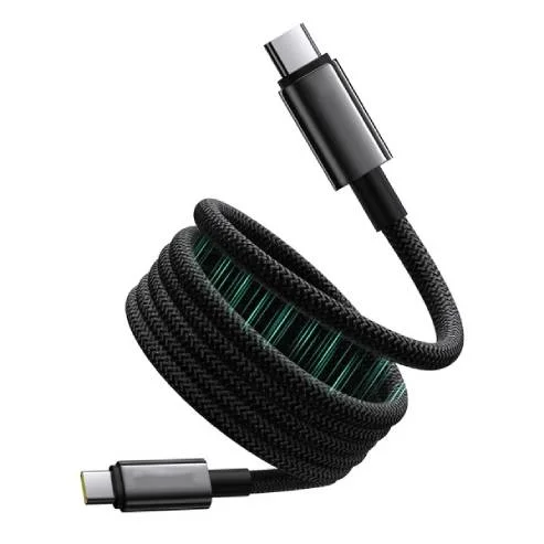 كيبل Pisen CC-FC22-1000 مغناطيسي مجدول USB-C إلى USB-C بقدرة 60W وطول 1 متر