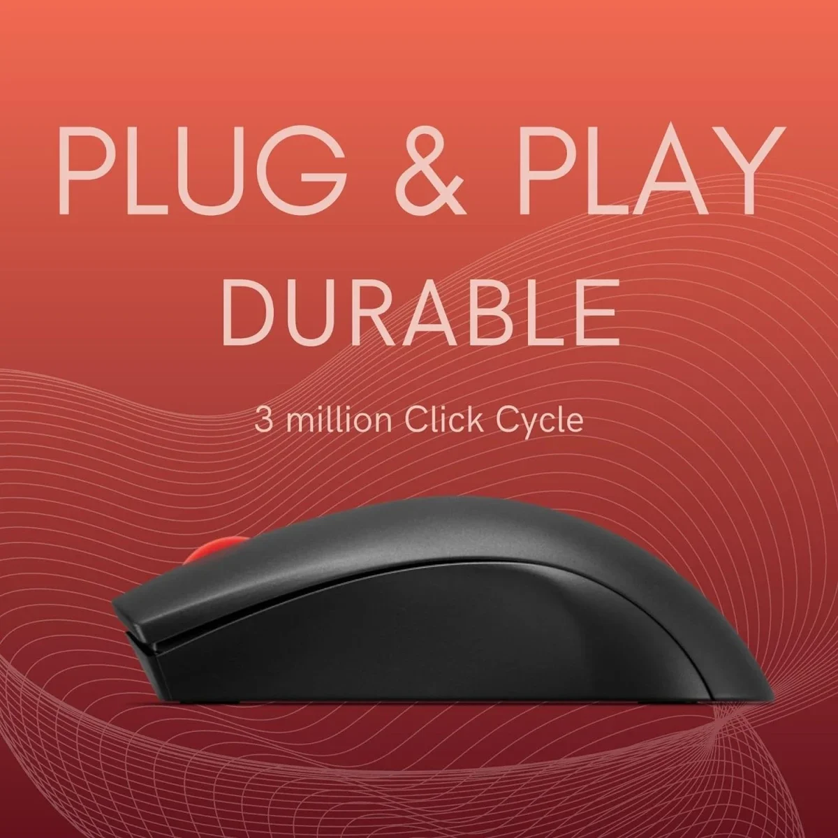 ماوس Lenovo 150 لاسلكي صغير الحجم بدقة 1000 DPI - Thumbnail 4