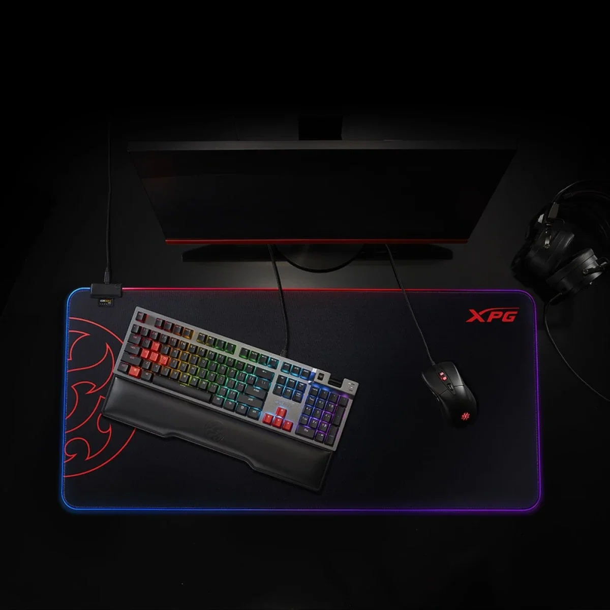 لوحة ماوس ألعاب XPG BATTLEGROUND XL PRIME بإضاءة LED ثنائية اللون - Image 2