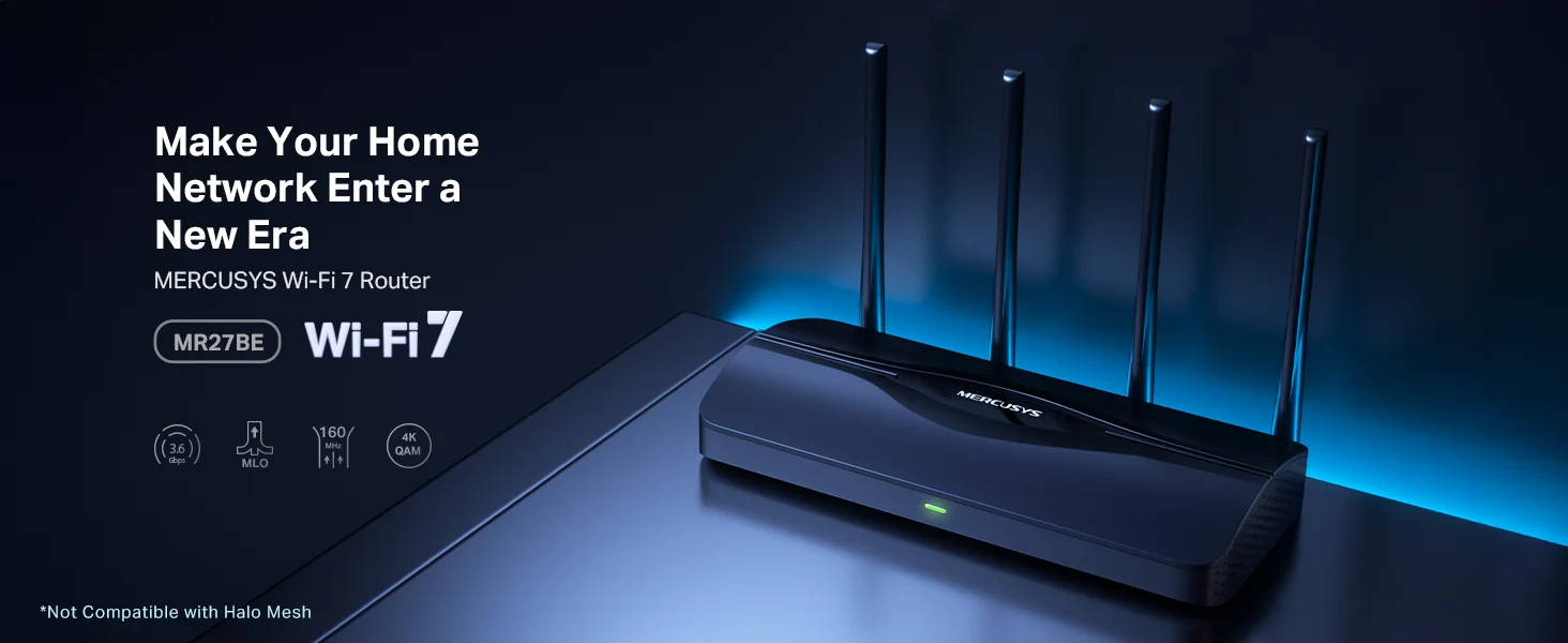 MERCUSYS MR27BE BE3600 Dual-Band Wi-Fi 7 Router with 2x 2.5 Gbps Ports - Image 8