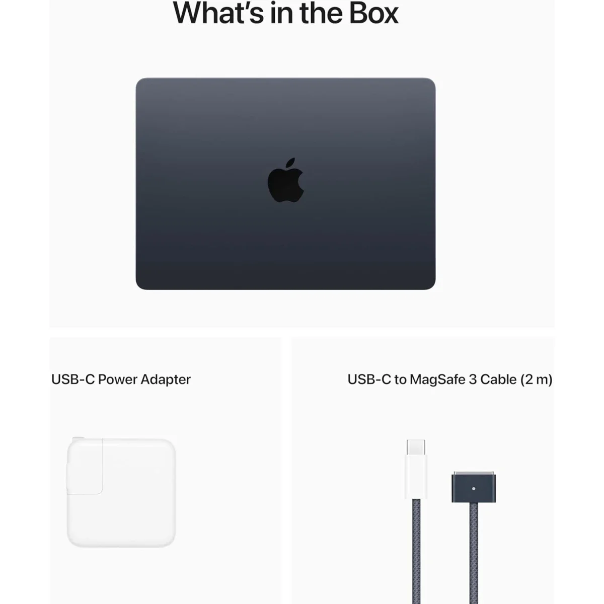 لابتوب Apple MacBook Air 13.6 إنش (2022) M2 رام 16GB SSD سعة 256GB لون Midnight - Thumbnail 6